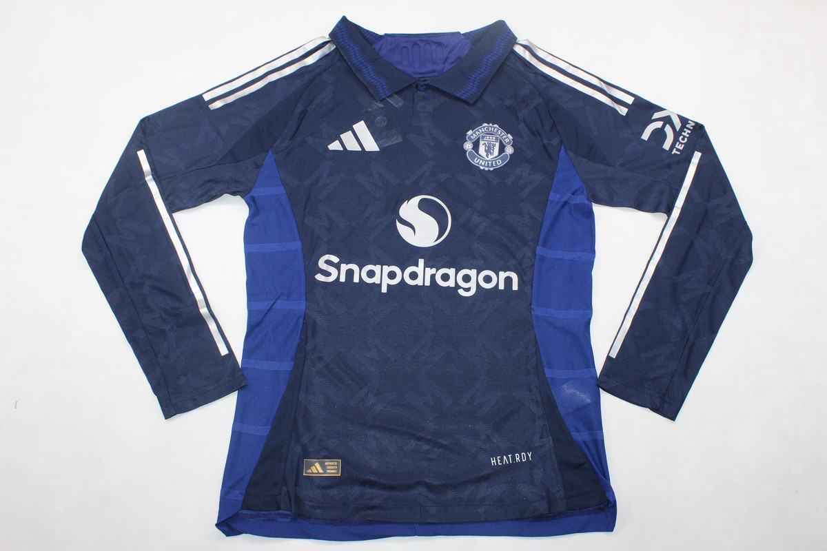 AAA Quality Manchester Utd 24/25 Away Dark Blue Long(Player)